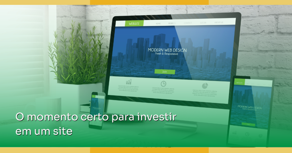 o momento certo para investir em um site 1200x628 site da empresa